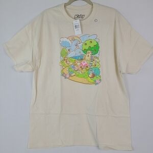 NEW Kirby Nintendo Men's Short Sleeve Graphic Print Crew Neck T-Shirt Size XL